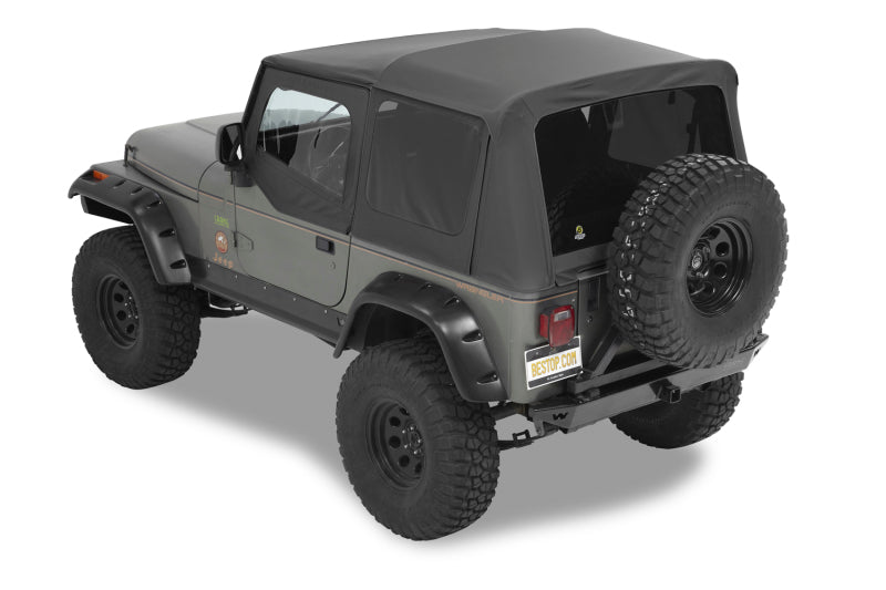 Bestop 54601-15 - BES54601-15 - Bestop 88-95 Jeep Wrangler YJ Supertop (Black Denim) - Shipped in Europe - Tuningsupply.com