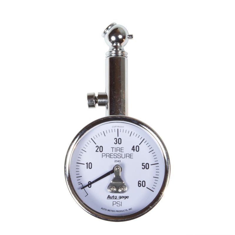 AutoMeter 2343 - ATM2343 - Autometer 60 PSi Peak/Hold Mechanical Tire Pressure Gauge - Shipped in Europe - Tuningsupply.com