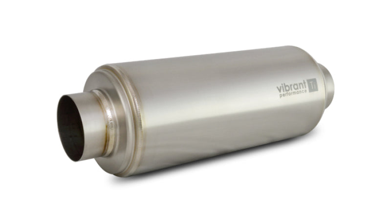 Vibrant 17527 - VIB17527 - Vibrant Titanium Resonator 2.5in. Inlet / 2.5in. Outlet x 16in. Long - Shipped in Europe - Tuningsupply.com