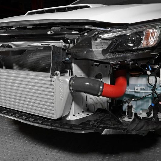 Perrin Performance PSP-ITR-441SL/RD - PERPSP-ITR-441SL/RD - PERRIN 22-25 Subaru WRX Front Mount Intercooler Kit (Red Tubes & Silver Core) - Shipped in Europe - Tuningsupply.com
