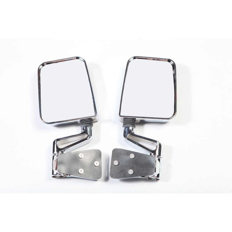 Rugged Ridge 11018.01 - RUG11018.01 - Rugged Ridge 87-02 Jeep Wrangler YJ/TJ Chrome Dual Focus Door Mirror Kit - Shipped in Europe - Tuningsupply.com