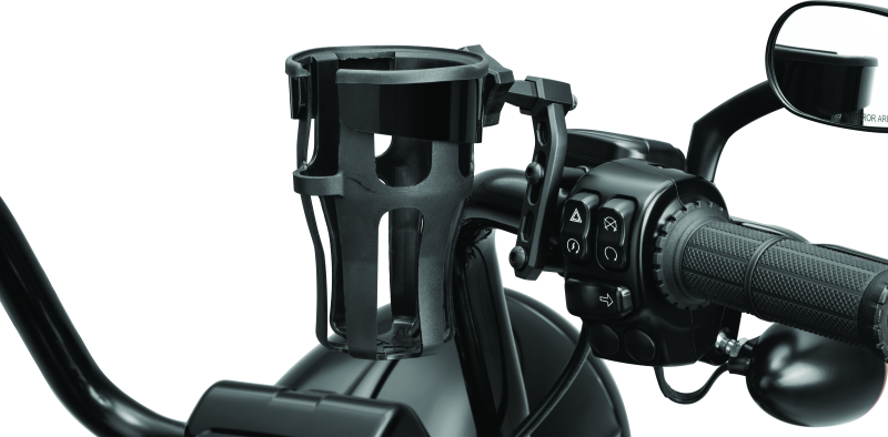 Kuryakyn 6485 - KUR6485 - Kuryakyn Reflex Drink Holder Perch Mount Black - Shipped in Europe - Tuningsupply.com