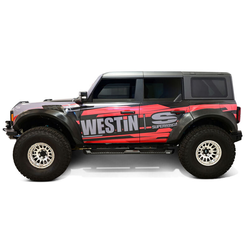 Westin 24-64195 - WES24-64195 - Westin 21-25 Ford Bronco 4dr (Excl. Bronco Sport) AT6 Running Boards - Black - Shipped in Europe - Tuningsupply.com