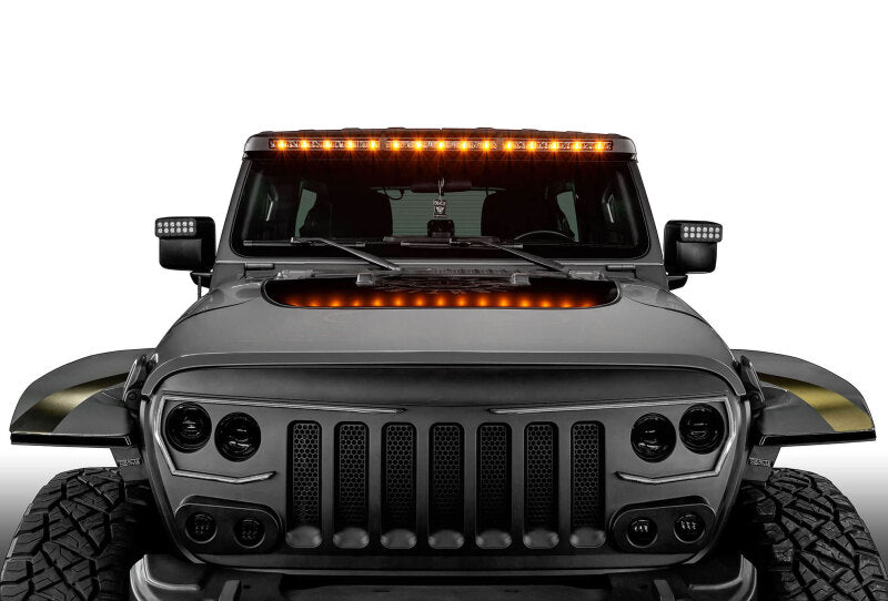 ORACLE Lighting 5917-023 - ORL5917-023 - Oracle Jeep Wrangler JL/Gladiator JT Integrated Windshield LED Light Bar System - Shipped in Europe - Tuningsupply.com