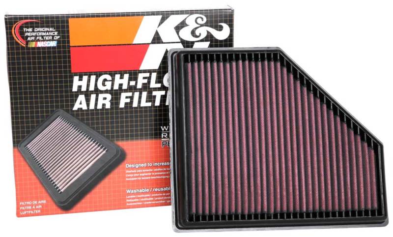 K&N Engineering 33-3136 - KNN33-3136 - K&N 2019 BMW 330I L4-2.0L Turbo F/I/DSL Replacement Drop In Air Filter - Shipped in Europe - Tuningsupply.com