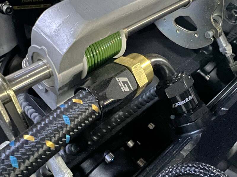 GReddy 12851000 - GRE12851000 - GReddy AN10 Reusable Hose Nylon Braided, Black/Gold/Blue 1 FT - Shipped in Europe - Tuningsupply.com