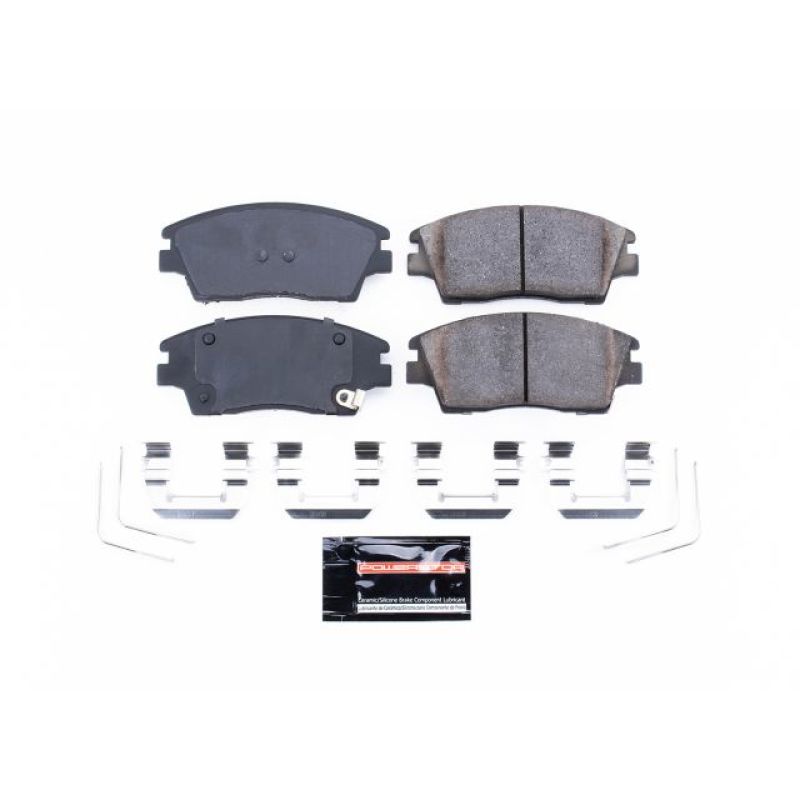 PowerStop Z23-1847 - PSBZ23-1847 - Power Stop 17-19 Hyundai Elantra Front Z23 Evolution Sport Brake Pads w/Hardware - Shipped in Europe - Tuningsupply.com