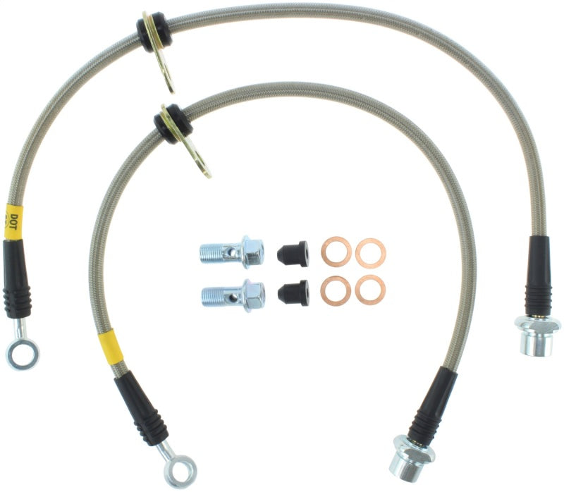 Stoptech 950.44020 - STO950.44020 - StopTech 94-99 Toyota Celica Front Stainless Steel Brake Lines - Shipped in Europe - Tuningsupply.com