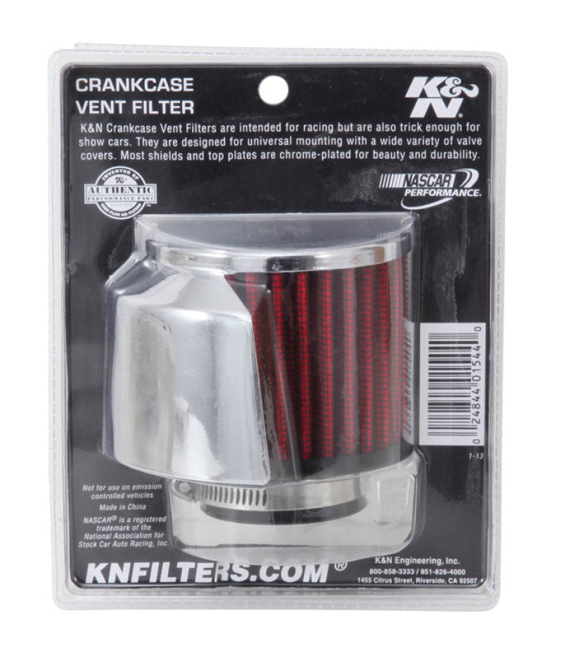 K&N Engineering 62-1514 - KNN62-1514 - K&N 1.5in Flange ID x 3in OD x 2.5in Height Clamp On Crankcase Vent Filter - Shipped in Europe - Tuningsupply.com