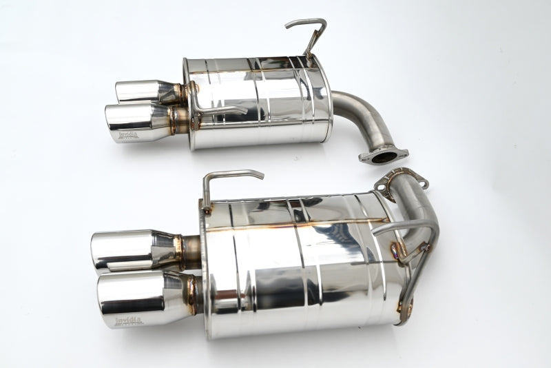 Invidia HS22SW4AQ4RSL - INVHS22SW4AQ4RSL - Invidia 22+ Subaru WRX Q300 3.5in. Rolled Dual Wall S.S Tip Axle-back Exhaust - Shipped in Europe - Tuningsupply.com