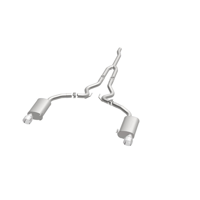 Magnaflow 19097 - MAG19097 - MagnaFlow Cat Back, SS, 2.5in, Street, Dual Split Polished 4.5in Tips 2015 Ford Mustang Ecoboost - Shipped in Europe - Tuningsupply.com