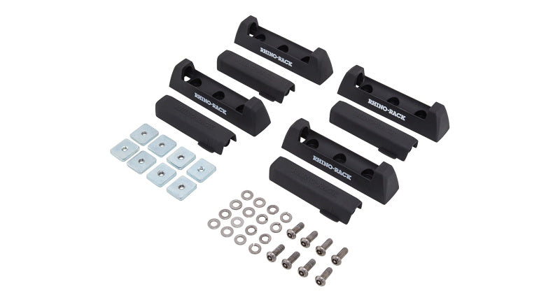 Rhino-Rack QMFK02 - RHRQMFK02 - Rhino-Rack Quick Mount Leg Base & Cover w/Hardware - 4 pcs - Shipped in Europe - Tuningsupply.com