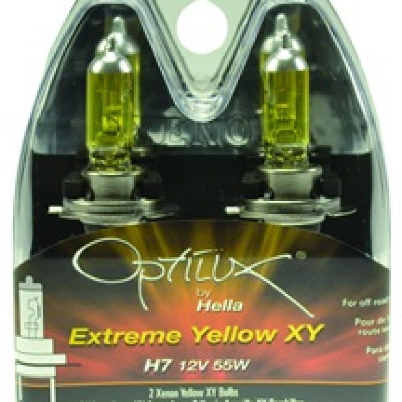 Hella LAH71070702 - HELLAH71070702 - Hella Optilux H7 12V/55W XY Xenon Yellow Bulb - Shipped in Europe - Tuningsupply.com
