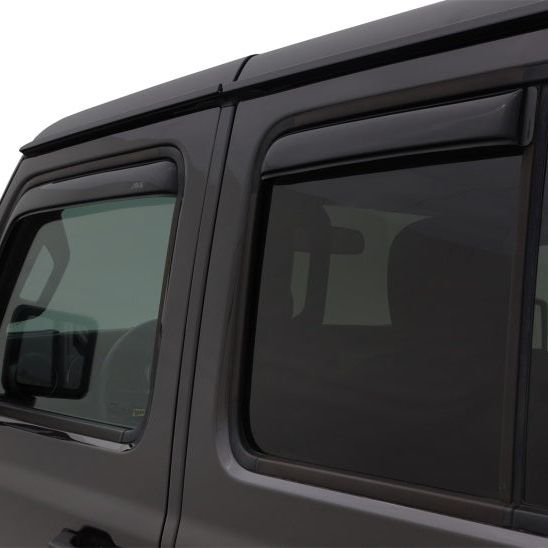 AVS 194811 - AVS194811 - AVS 2018 Jeep Wrangler Unlimited (4-Door) Ventvisor In-Channel Window Deflectors 4pc - Smoke - Shipped in Europe - Tuningsupply.com