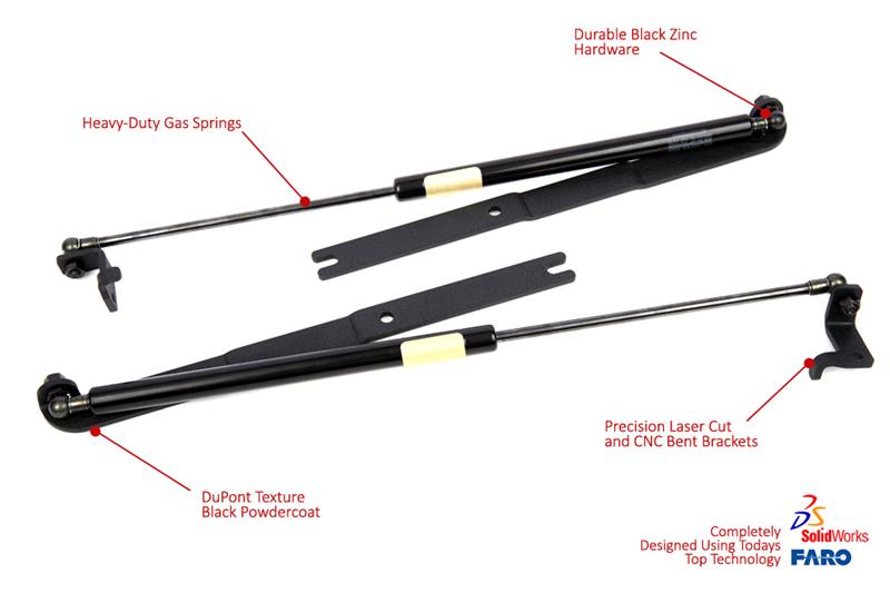 GrimmSpeed 097001 - GRM097001 - GrimmSpeed 13+ Subaru BRZ / 13+ Scion FR-S Hood Struts - Shipped in Europe - Tuningsupply.com