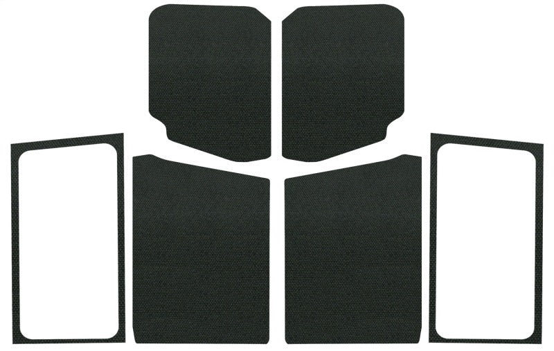DEI 50280 - DEI50280 - DEI 18-23 Jeep Wrangler JL 2-Door Boom Mat Complete Headliner Kit - 7 Piece - Black - Shipped in Europe - Tuningsupply.com