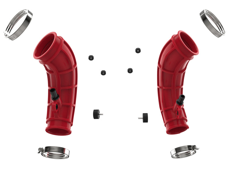 aFe 55-20001-R - AFE55-20001-R - aFe Power 22-24 Toyota Land Cruiser (J300) / 22-24 Toyota Tundra V6-3.4L (tt) Red Turbo Inlet Pipes - Shipped in Europe - Tuningsupply.com