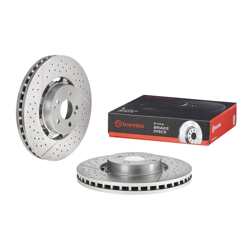 Brembo OE - BRE09.A945.33 - Brembo 17-22 Porsche 718 Boxster/718 Cayman/09-16 Porsche 911 Front Right Drilled UV Coated Rotor - Shipped in Europe - Tuningsupply.com