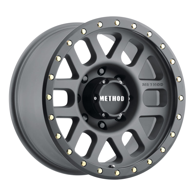 Method Wheels - MRWMR30989088818 - Method MR309 Grid 18x9 +18mm Offset 8x180 130.81mm CB Titanium/Black Street Loc Wheel - Shipped in Europe - Tuningsupply.com