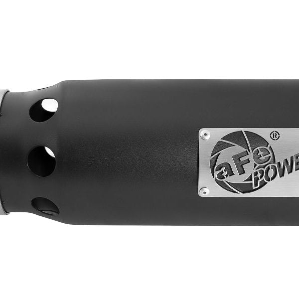 aFe 49T40501-B122 - AFE49T40501-B122 - aFe SATURN 4S 4in SS Intercooled Exhaust Tip - Black 4in In x 5in Out x 12in L Bolt-On - Shipped in Europe - Tuningsupply.com