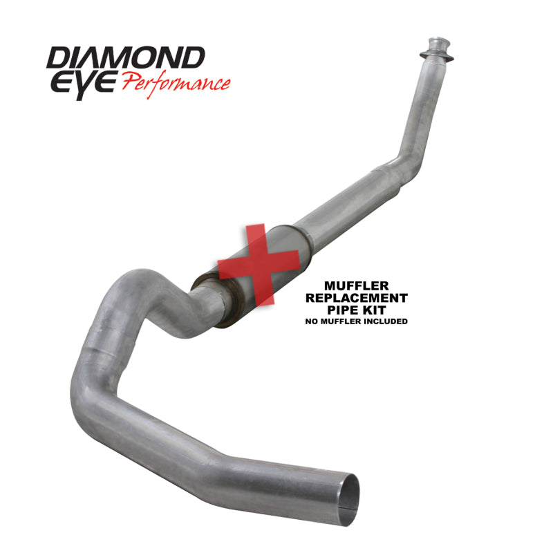 Diamond Eye Performance - DEPK5216A-RP - Diamond Eye KIT 5in Turbo Back SGL MFLR RPLCMENT PIPE AL: 94-02 DODGE CUMMINS 5.9L W/ RP #510220 - Shipped in Europe - Tuningsupply.com