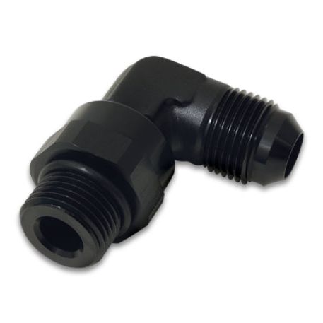 Vibrant 16970 - VIB16970 - Vibrant -12AN Male Flare to Male -12AN ORB Swivel 90 Degree Adapter Fitting - Anodized Black - Shipped in Europe - Tuningsupply.com