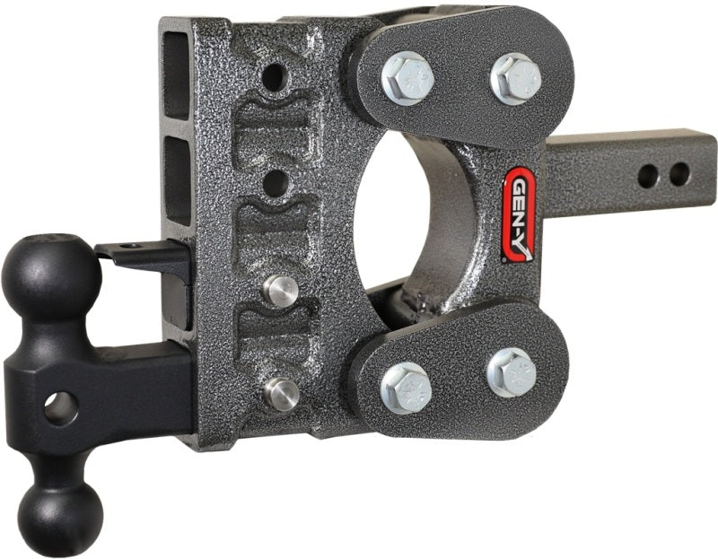 GEN-Y Hitch GH-1024 - GENGH-1024 - Gen-Y The Boss Torsion-Flex 2in Shank 5in Drop 10K Hitch w/GH-031 Dual-Ball/GH-032 Pintle Lock - Shipped in Europe - Tuningsupply.com