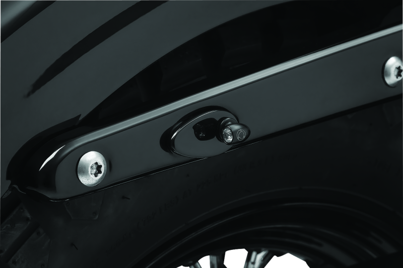 Kuryakyn 2578 - KUR2578 - Kuryakyn Fender Strut Cover Plates Gloss Black - Shipped in Europe - Tuningsupply.com