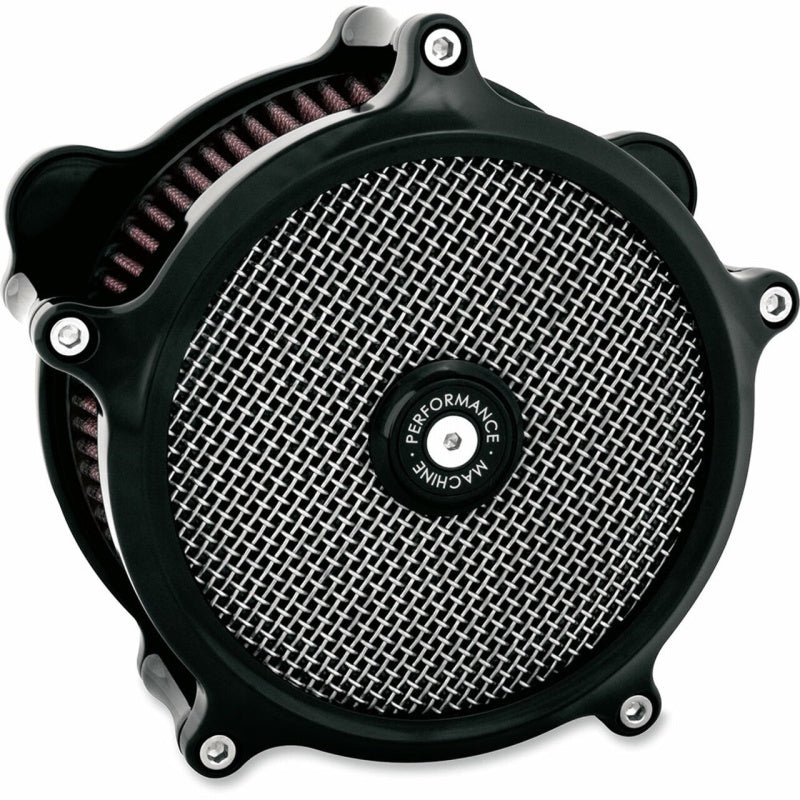 Performance Machine 0206-2139-B - PFM0206-2139-B - Performance Machine Air Cleaner - Black Ano - Shipped in Europe - Tuningsupply.com
