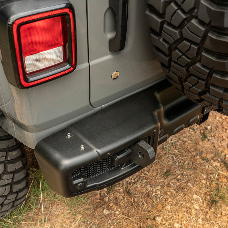Rugged Ridge 11544.25 - RUG11544.25 - Rugged Ridge Spartacus Rear Bumper Black 18-20 Jeep Wrangler JL - Shipped in Europe - Tuningsupply.com