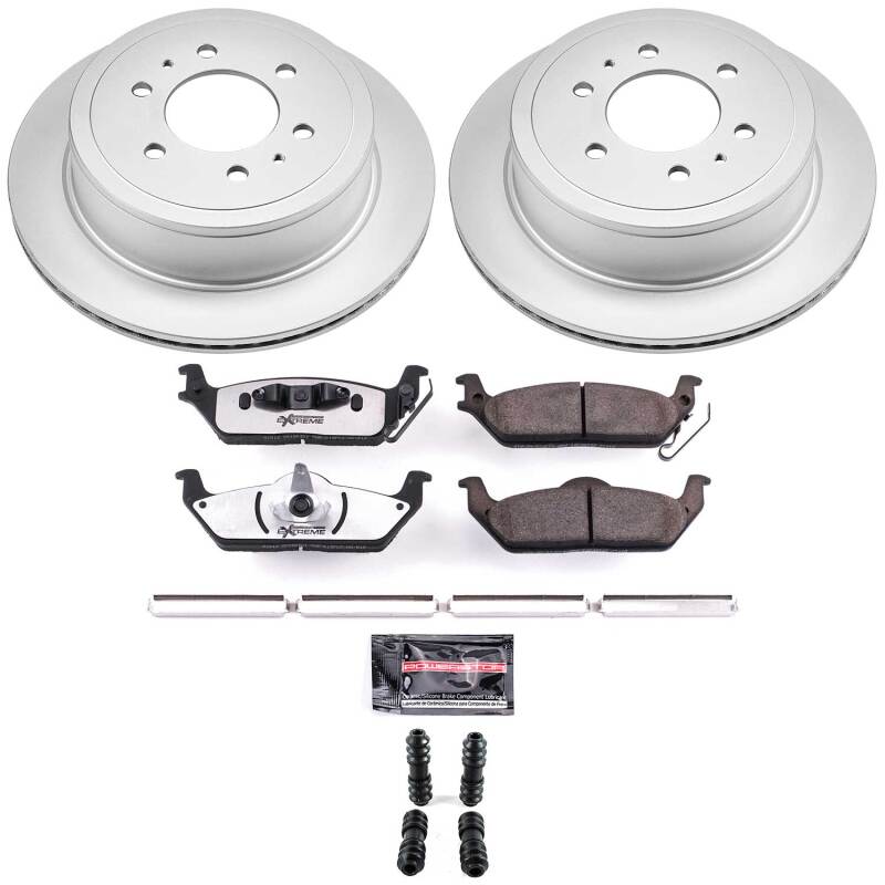 PowerStop CPK1950-36 - PSBCPK1950-36 - Power Stop 04-11 Ford F-150 Rear Z36 Coated Truck & Tow Brake Kit - Shipped in Europe - Tuningsupply.com