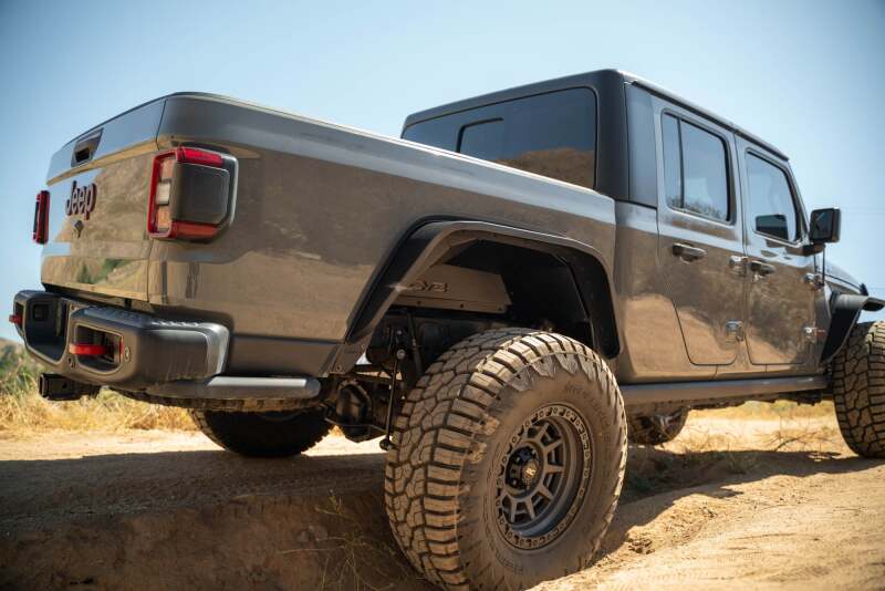 DV8 Offroad INFEND-07RB - DVEINFEND-07RB - DV8 Offroad 20-24 Jeep Gladiator JT Rear Inner Fender Liners - Satin Black - Shipped in Europe - Tuningsupply.com