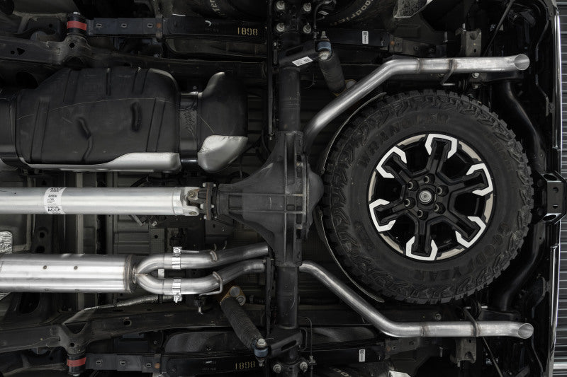 MBRP PS5006304 - MBRPS5006304 - MBRP 22-23 Chevrolet/ GMC 1500 Silverado/ Sierra ZR2/AT4X 6.2L 2.5in Turn Down 3in Cat Back Exhaust - Shipped in Europe - Tuningsupply.com