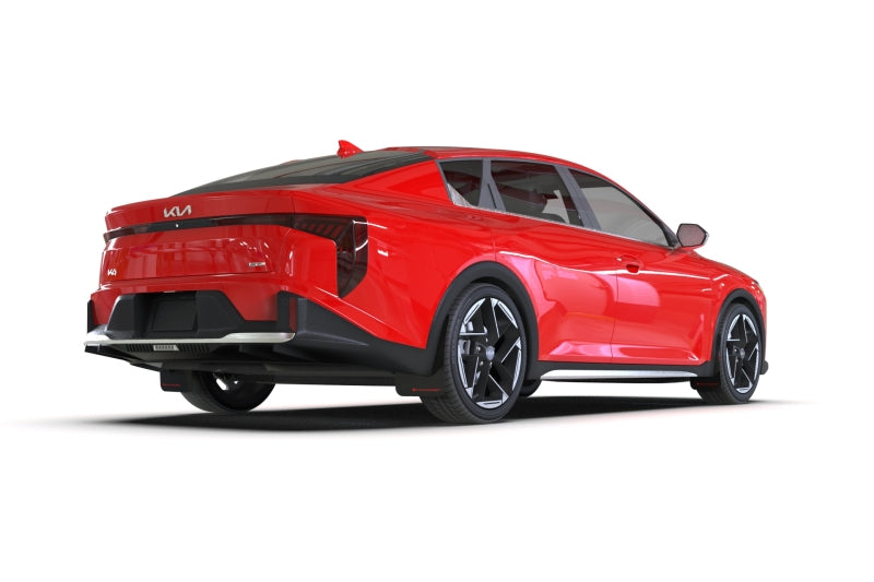 Rally Armor MF111-UR-BLK-RD - RALMF111-UR-BLK-RD - Rally Armor 2025+ Kia K4 Black Mud Flap Red Logo - Shipped in Europe - Tuningsupply.com