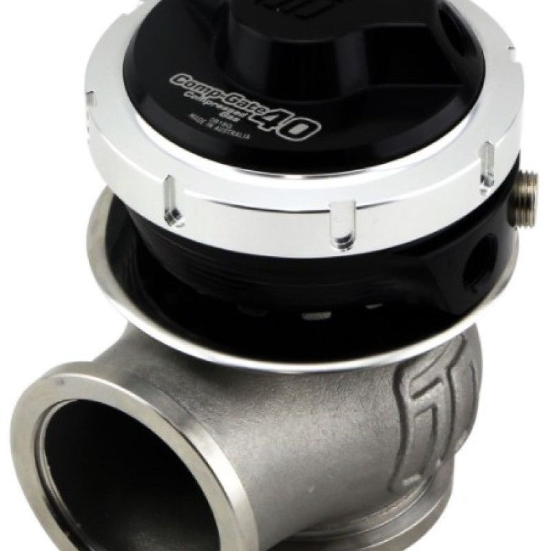 Turbosmart TS-0552-1202 - TURTS-0552-1202 - Turbosmart WG40 Gen V Compgate 40mm - 5 PSI Black - Shipped in Europe - Tuningsupply.com
