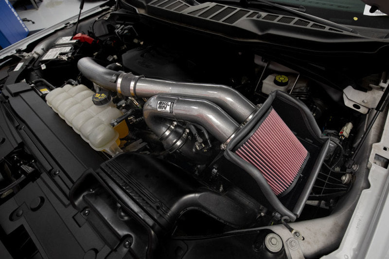 K&N Engineering 77-2617KC - KNN77-2617KC - K&N 2015-22 Ford F-150 3.5L V6 Performance Air Intake System - Shipped in Europe - Tuningsupply.com