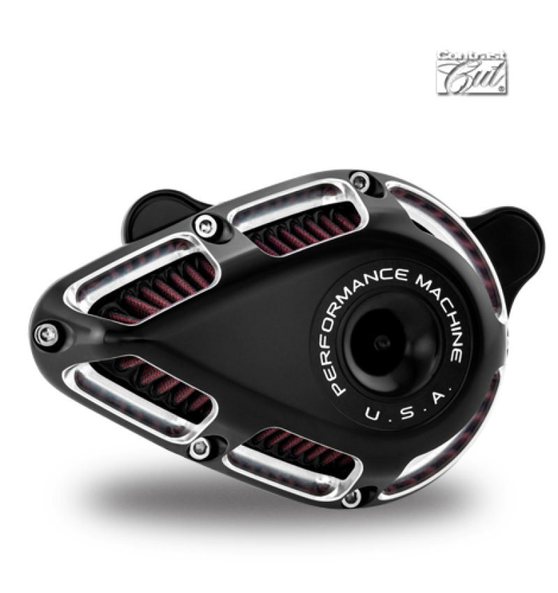 Performance Machine 0206-2140-BM - PFM0206-2140-BM - Performance Machine Jet Air Cleaner - Contrast Cut - Shipped in Europe - Tuningsupply.com