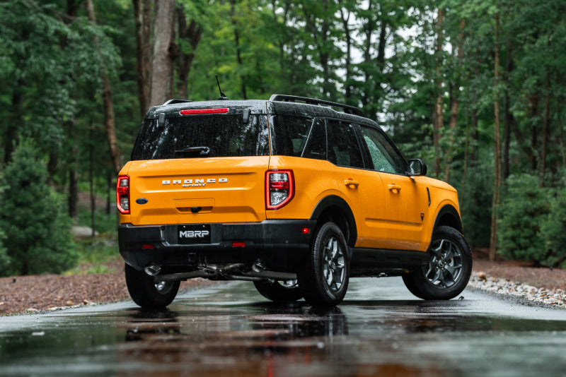 MBRP PS5207409 - MBRPS5207409 - MBRP 2021+ Ford Bronco Sport (1.5L / 2.0L EcoBoost) 2.5in Resonator-Back Exhaust - Dual Rear Exit - Shipped in Europe - Tuningsupply.com