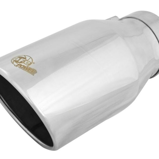 aFe 49T40604-P12 - AFE49T40604-P12 - aFe Diesel Exhaust Tip Bolt On Polished 4in Inlet x 6in Outlet x 12in Length - Shipped in Europe - Tuningsupply.com