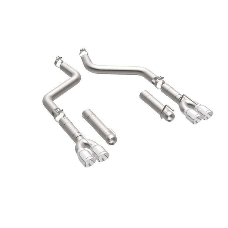 Magnaflow 19206 - MAG19206 - MagnaFlow Axle-Back, SS, 3in, Quad Split Rear 3.5 Tips 2015 Dodge Challenger incl SRT Hellcat - Shipped in Europe - Tuningsupply.com