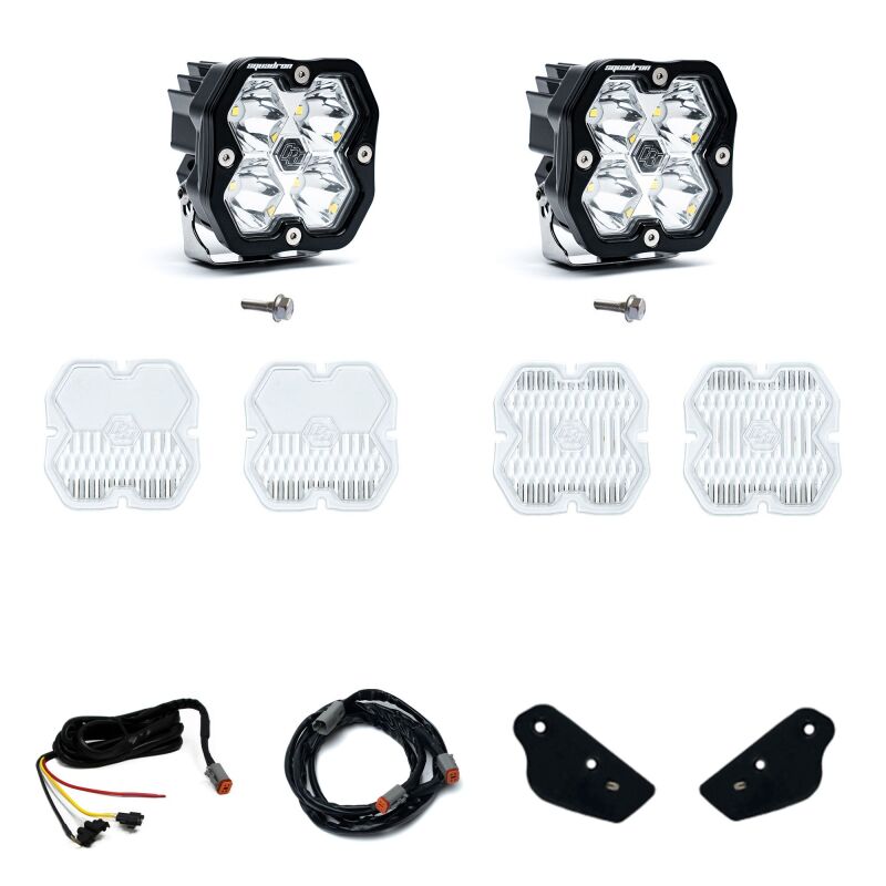 Baja Designs 440088UP - BAJ440088UP - Baja Designs 21-25 Ford Bronco (Incl. 22-25 Raptor) Squadron Sport 2.0 A-Pillar Kit UP (Spot) -Clear - Shipped in Europe - Tuningsupply.com