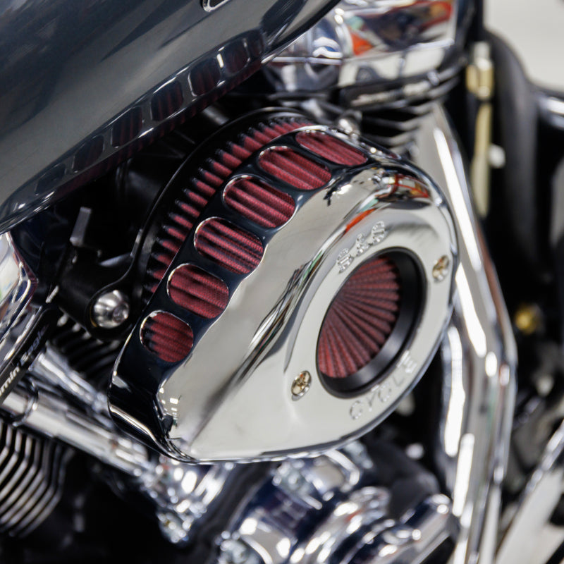 S&S Cycle 170-0942 - SSC170-0942 - S&S Cycle M8 Gen 2 Stealth Air Cleaner Kit w/ 1in Filter Air Stinger 58/64/68mm TB w/ Ano Ring - Shipped in Europe - Tuningsupply.com