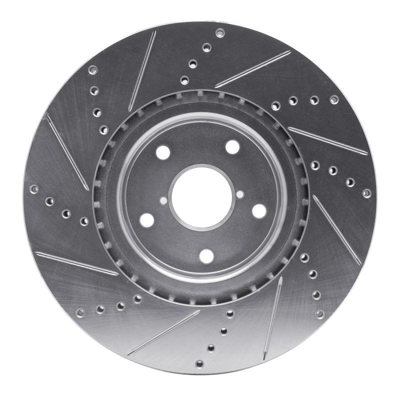 R1 Concepts 631-13016R - RNC631-13016R - R1 05-20 Subaru WRX Front Right Drilled & Slotted Silver Brake Rotor - Shipped in Europe - Tuningsupply.com