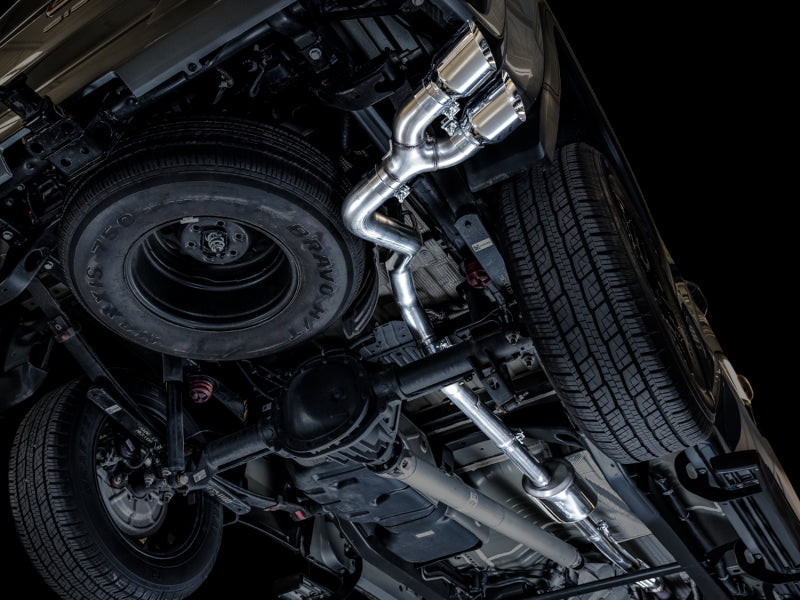 AWE Tuning 3015-22207 - AWE3015-22207 - AWE Tuning 4th Gen GM 1500 5.3L 0FG Catback Dual Side Exit (Flat Bumper) - Chrome Tips - Shipped in Europe - Tuningsupply.com