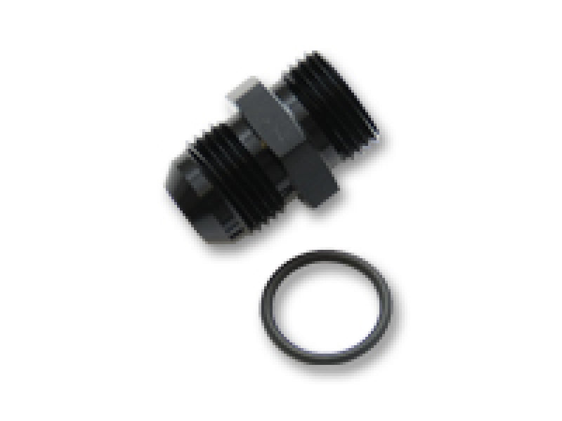 Vibrant 16817 - VIB16817 - Vibrant -3AN Male Flare to -3 ORB Male Straight Adapter w/O-Ring - Anodized Black - Shipped in Europe - Tuningsupply.com