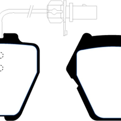 EBC DP31348C - EBCDP31348C - EBC 99-01 Audi A6 Quattro 2.7 Twin Turbo Sedan (8 Pad Set) Redstuff Front Brake Pads - Shipped in Europe - Tuningsupply.com