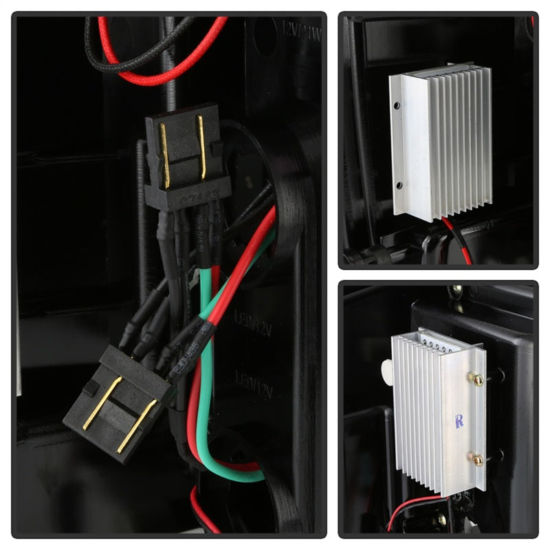 SPYDER 5085856 - SPY5085856 - Spyder Chevy 1500 14-16 Light Bar LED Tail Lights All Blk ALT-YD-CS14-LBLED-BKV2 - Shipped in Europe - Tuningsupply.com