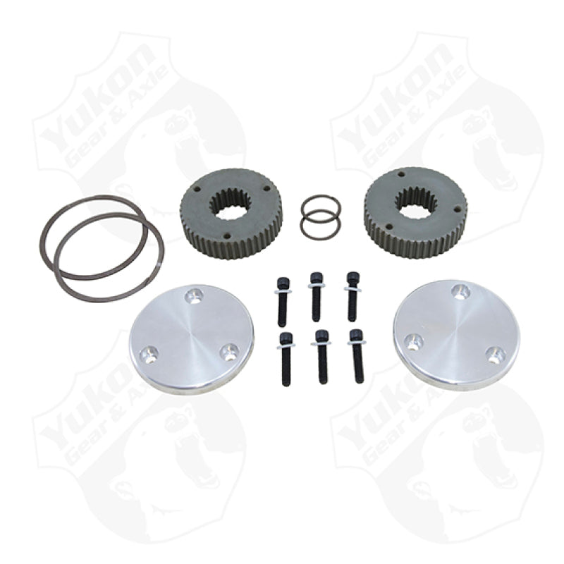 Yukon Gear & Axle YHC50008 - YUKYHC50008 - Yukon Gear Hardcore Drive Flange Kit For Dana 44 / 19 Spline Outer Stubs. Non-Engraved Caps - Shipped in Europe - Tuningsupply.com