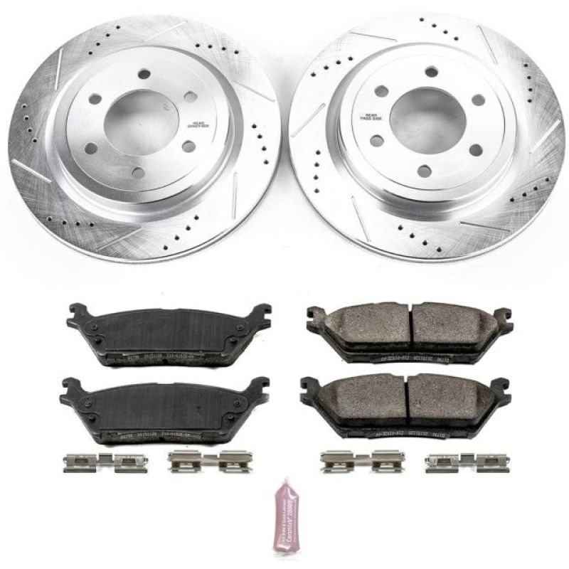 PowerStop K8030 - PSBK8030 - Power Stop 2018 Ford Expedition Rear Z23 Evolution Sport Brake Kit - Shipped in Europe - Tuningsupply.com