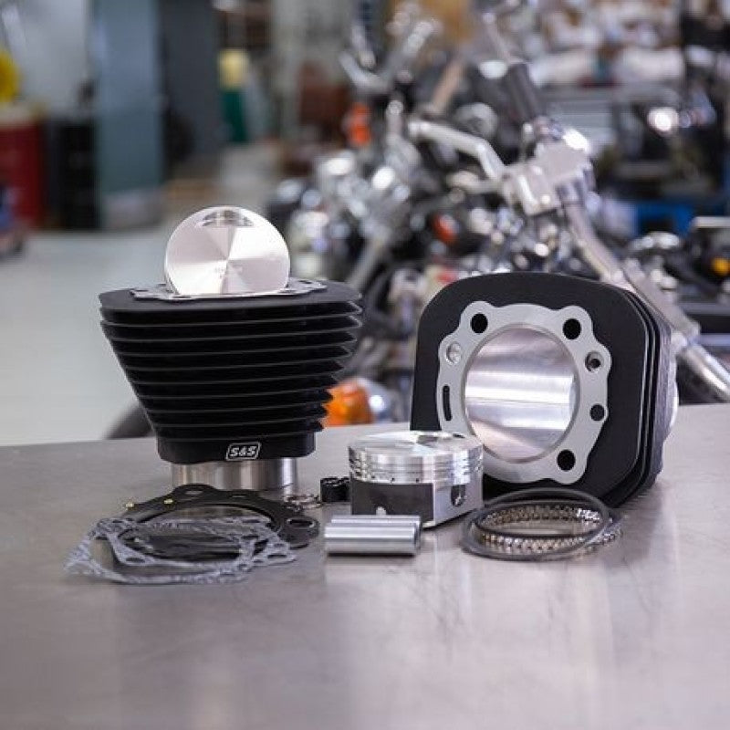 S&S Cycle 910-0691 - SSC910-0691 - S&S Cycle 86-21 Sportster Models 1250cc Conversion Kit - Wrinkle Black - Shipped in Europe - Tuningsupply.com